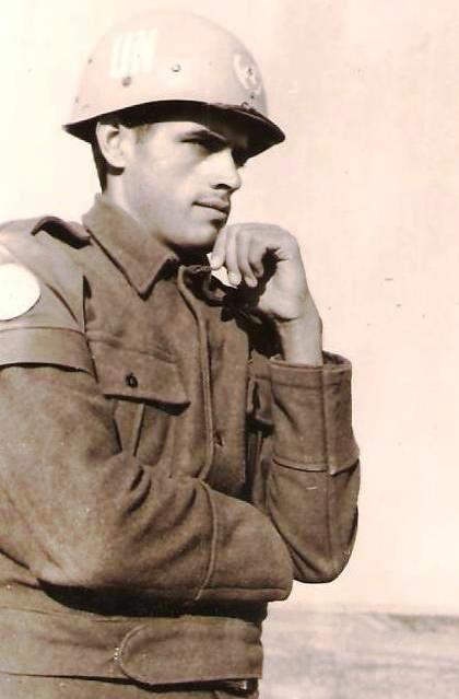 Renato Esteves ingressou no Batalhão de Suez com 23 anos (Foto: Acervo Familiar)