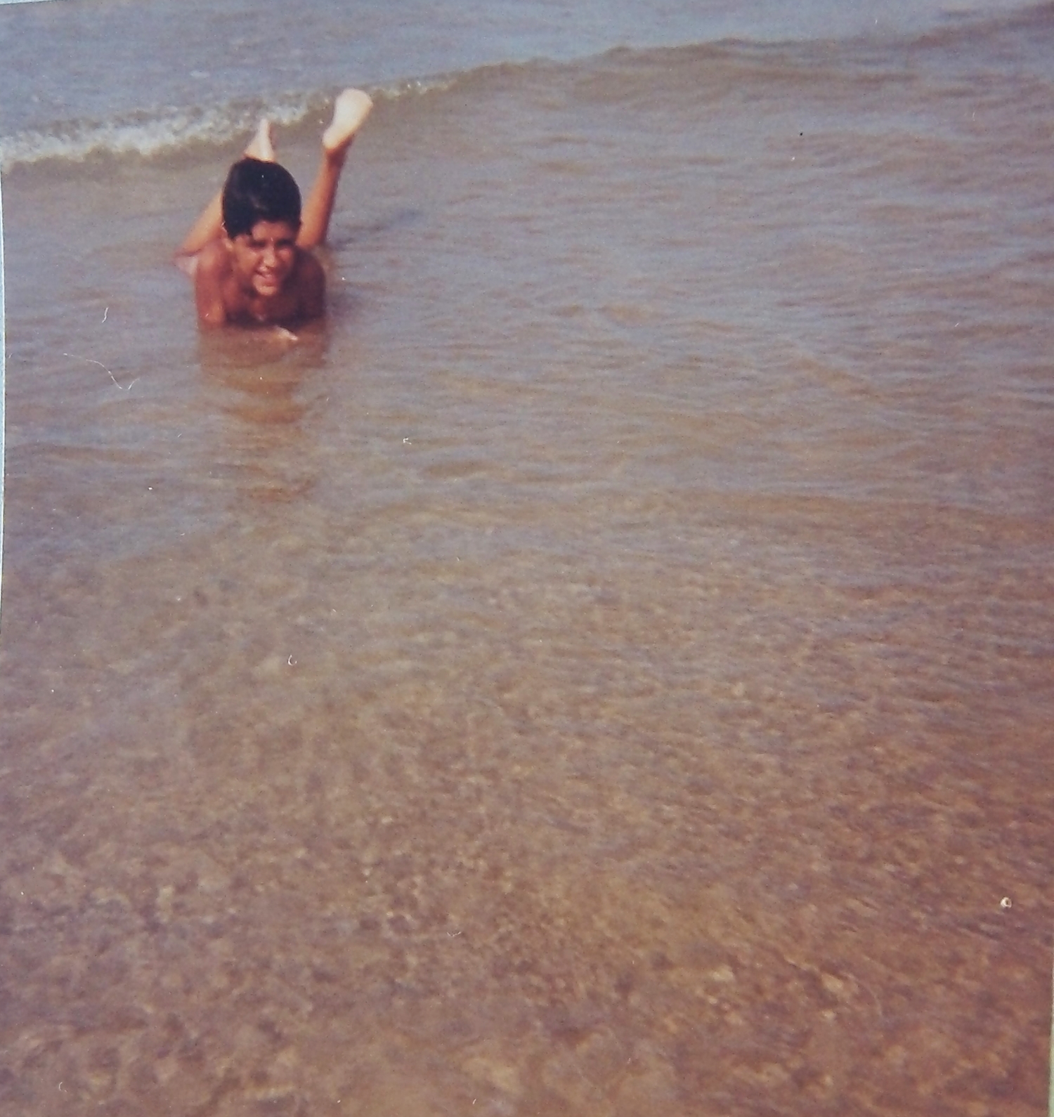 Eu no dia em que quase morri afogado (Foto: Arquivo Familiar)