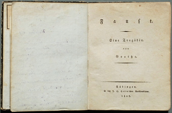 Fausto, obra original publicada em 1808 (Foto: Reprodução) 