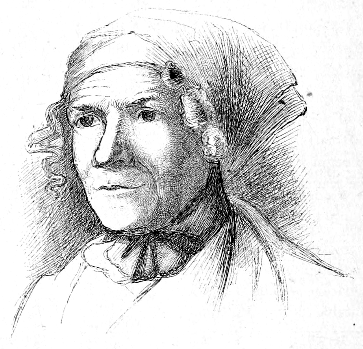 Retrato de Catherine que Blake desenhou antes de falecer (Arte: Reprodução)