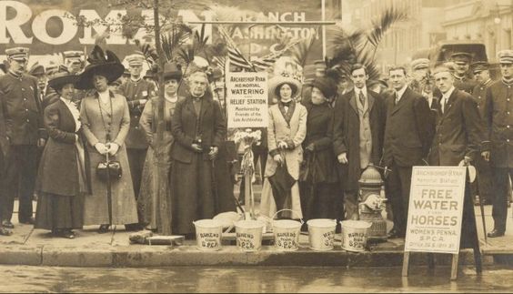 Circa 1911 - Caroline Earle White and the women of the WPSPCA…